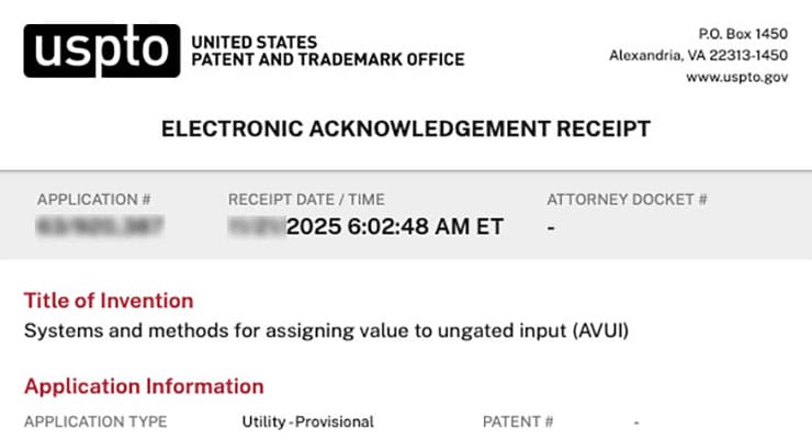 Systems and methods for assigning value to ungated input (AVUI)